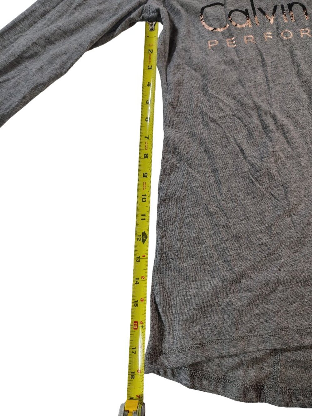 This New Women's Large Grey Calvin Klein Performance Long Sleeve Hooded Light Ja - Picture 6 of 8